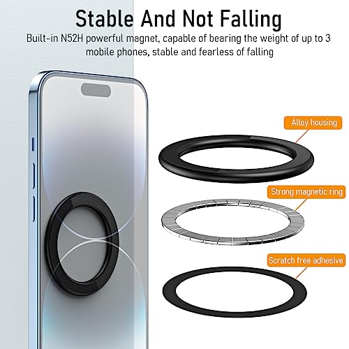 ZORBES® MagSafe Ring Wall Mount Magnetic Mobile Holder for iPhone 15 14 13 12 Pro Max Plus with MagSafe Case Slim Adhesive Phone Grip Holder 3PCS ZORBES® MagSafe Ring Wall Mount Magnetic Mobile Holder for iPhone 15 14 13 12 Pro Max Plus with MagSafe Case Slim Adhesive Phone Grip Holder 3PCS